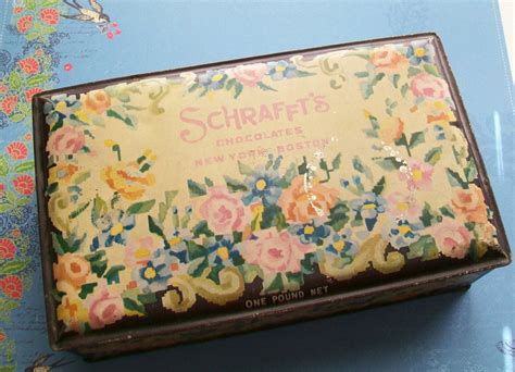 schraffts candy box for sale 